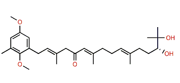 (14R,2E,6E,10E)-14,15-Dihydroxy-1-(2,5-dimethoxy-3-methylphenyl)-3,7,11,15-tetramethylhexadeca-2,6,10-trien-5-one
